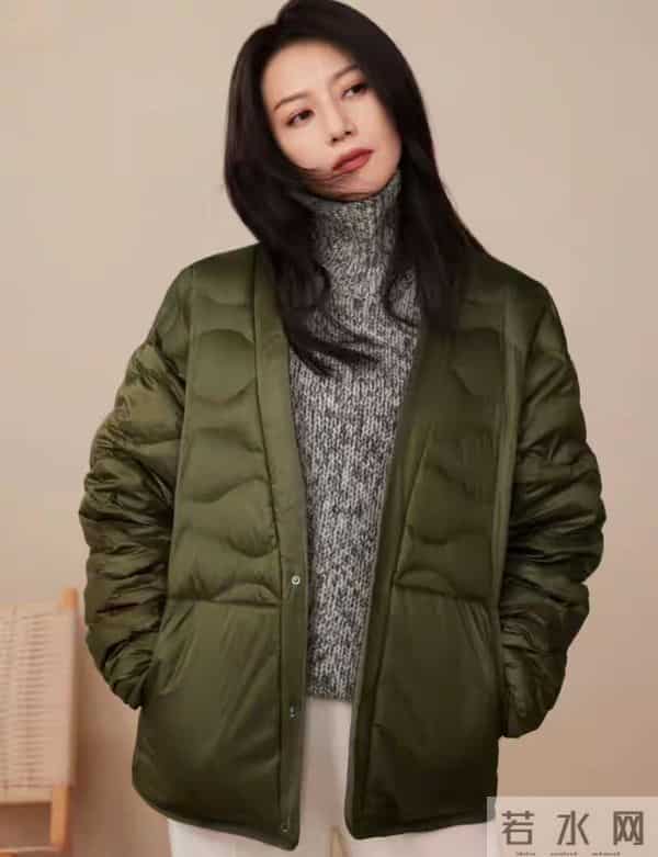 穿羽绒服高圆圆