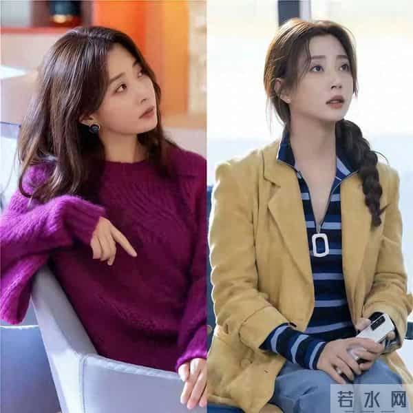 45岁殷桃的“毛衣+大衣”穿搭，才是中年女人的教科书！