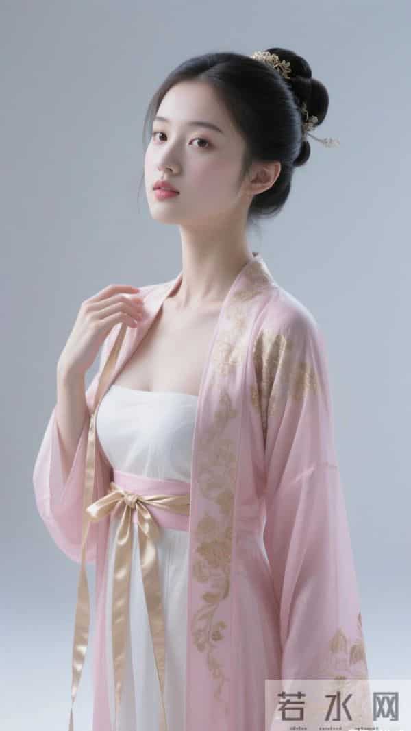 《粉纱金纹里的柔与贵》