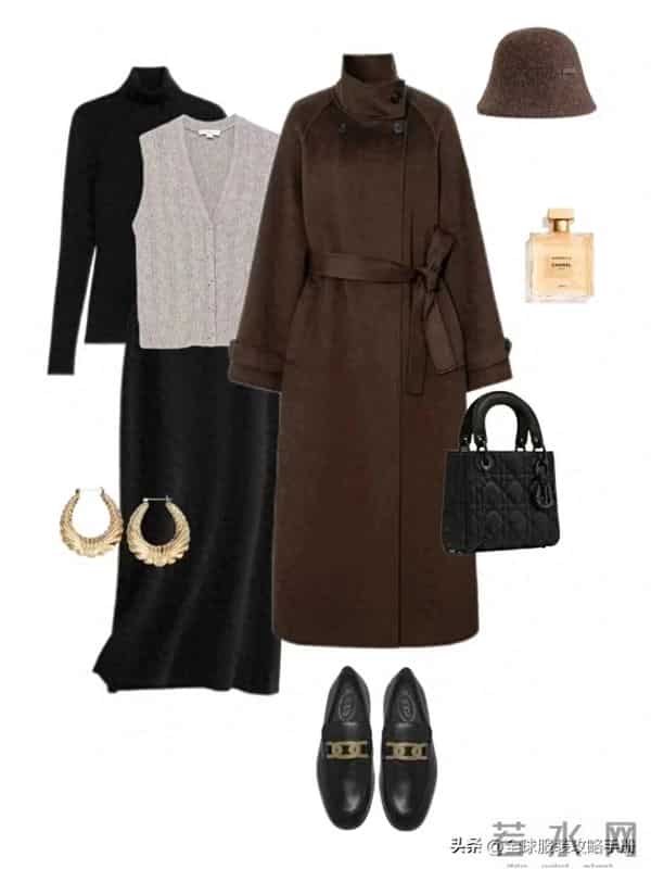 冬日穿搭示范：24