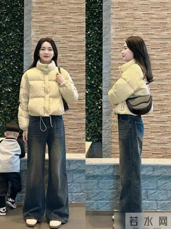 立冬后才发现：时尚是个轮回，阔腿裤+短羽绒真的太美了！