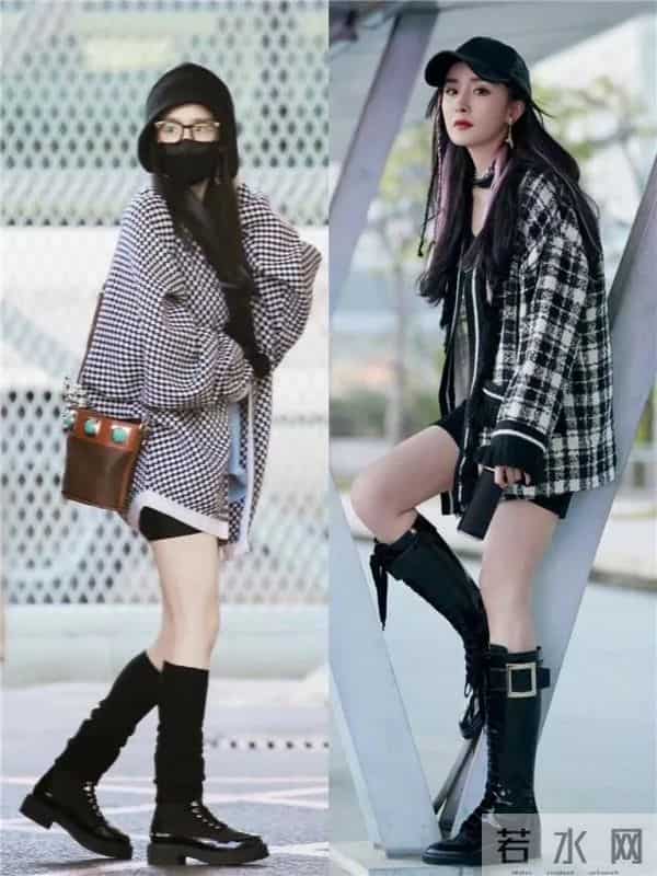 今冬最火搭配：大衣+长筒靴、短靴，保暖舒适又飒又美！