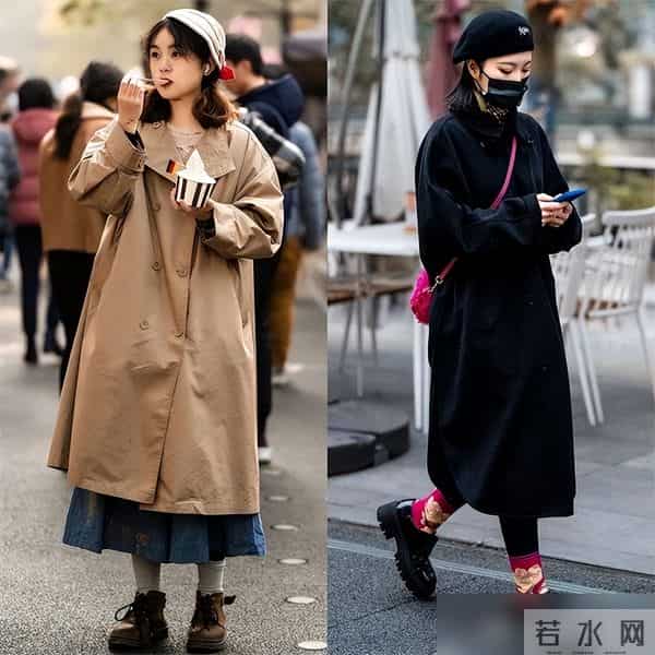 今冬该怎么穿打底裤？街拍会告诉你答案：选深不选浅，露袜不露踝