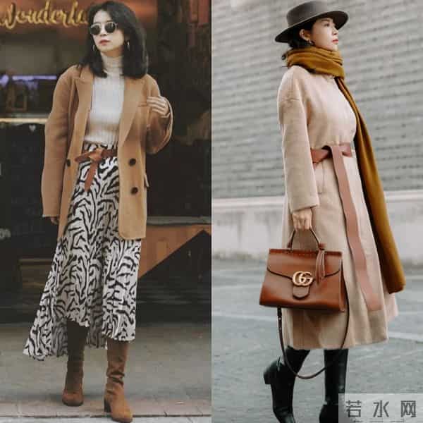 今冬最火搭配：大衣+长筒靴、短靴，保暖舒适又飒又美！