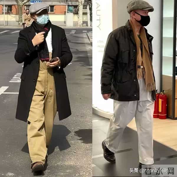 被上海爷爷惊艳了！满街都是“戴围巾又戴帽子”打扮，保暖又时髦