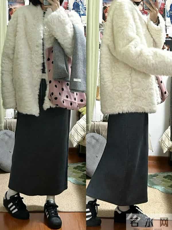 冬天这样穿长裙，时髦又保暖