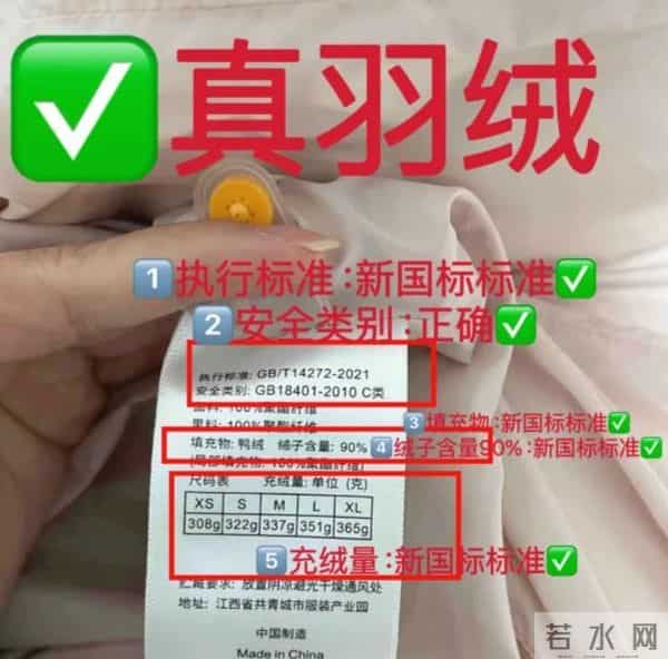 建议大家：买羽绒服时，上面没有“这几个字”，基本都是假货！