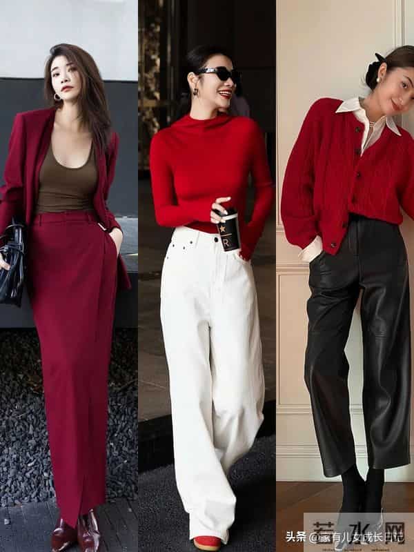 秋冬“复古+吸睛”穿搭｜6组公式，酒红、咖色照搬就有博主范