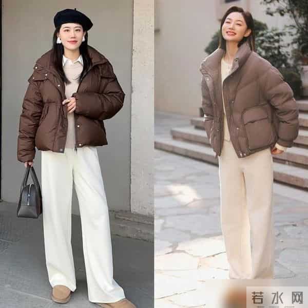 冬天要有一条“白裤子”，搭配羽绒服减龄时髦，搭配大衣洋气高级