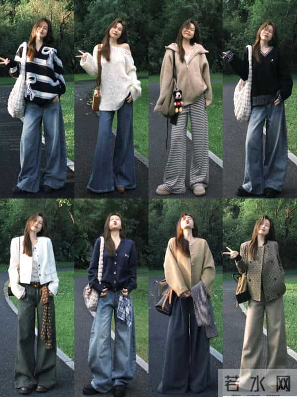 当氛围感穿搭走进生活 随意休闲穿搭