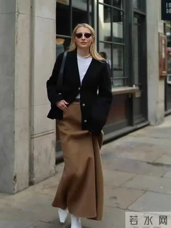 黑白棕，冬天穿衣这么“配色”，太高级了