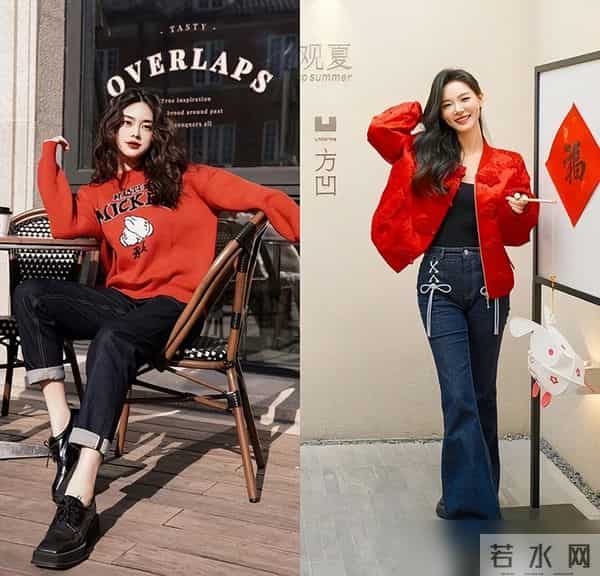 今冬火了一种配色，叫“上半身喜庆色，下半身快乐色”，时尚高级