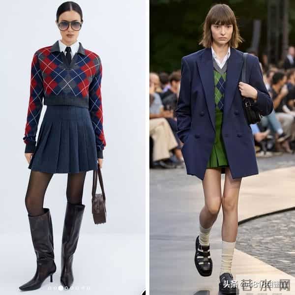 今冬菱格纹毛衣火出圈，轻松拿捏老钱风与学院范，腔调十足又百搭