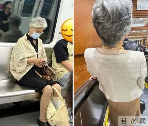 又被北京“地铁奶奶”惊艳到！白发不染，不穿老年装，美得太高级