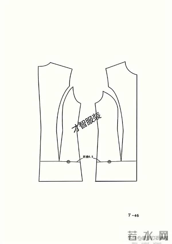 服装制版刀背开身制版教程 才智服装