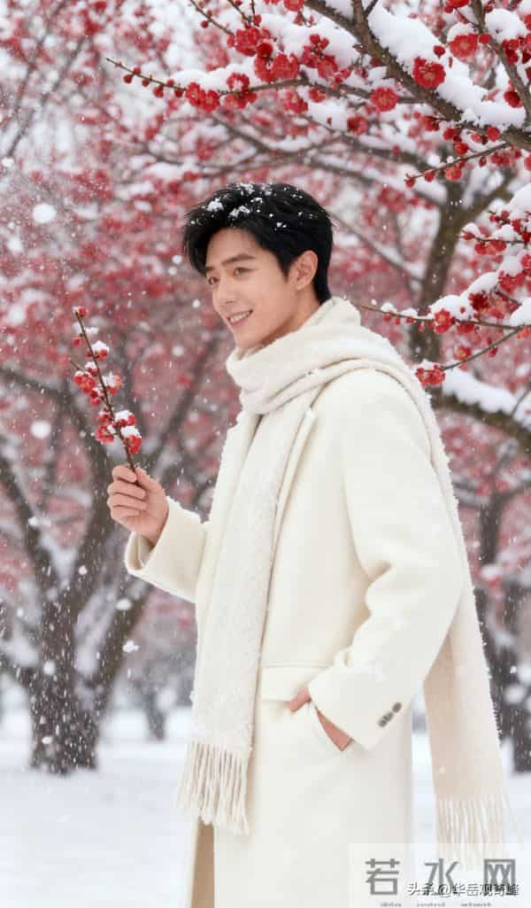 雪色里的温暖身影；190cm帅哥与冬日的温柔邂逅！