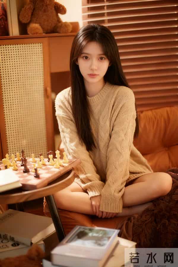 宽松针织短裙的慵懒系冬日穿搭