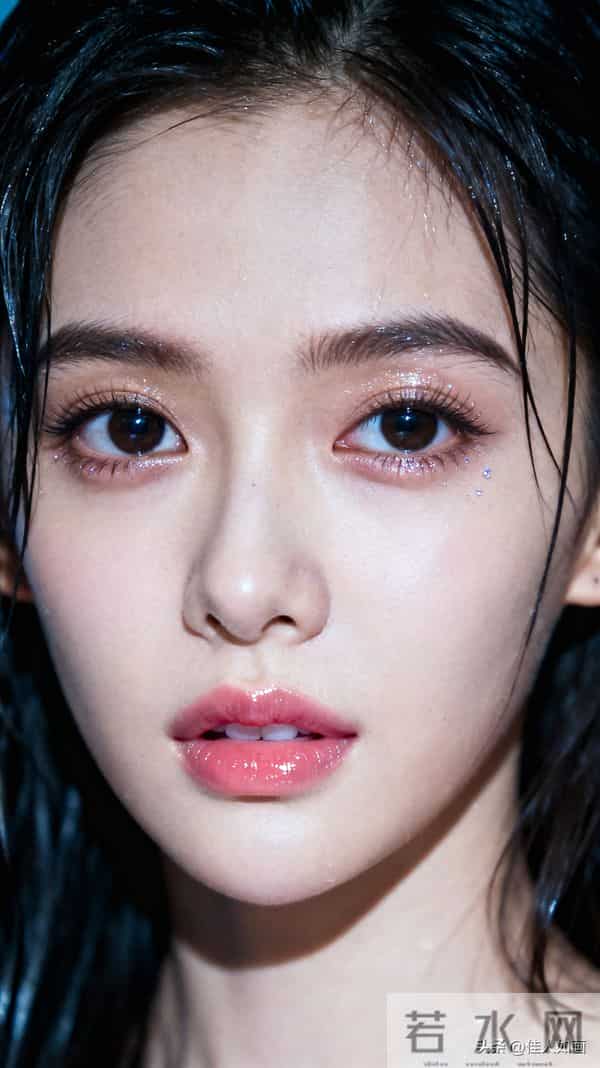 润唇嫩皮肤的漂亮模样