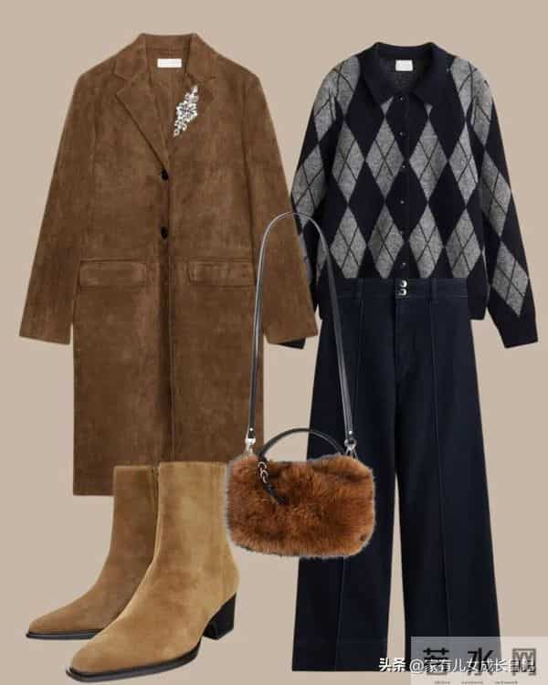 秋冬的美拉德风，12套咖色、棕色、焦糖色，通勤时髦低奢酷飒