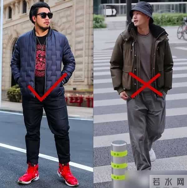 中年男人，冬季穿羽绒服少搭运动裤、运动鞋，看着帅气实则很普通