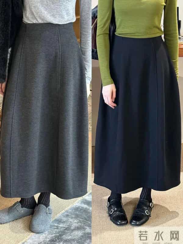 冬天这样穿长裙，时髦又保暖