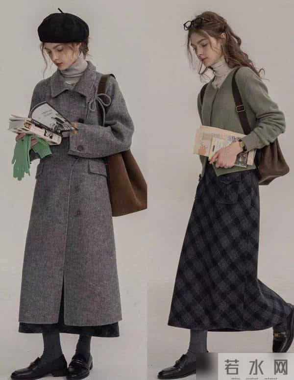 今冬火了这种穿法：大衣+贝雷帽，羽绒服+贝雷帽，时髦显气质