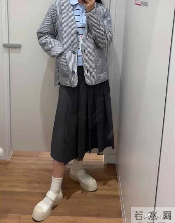 优衣库这件条纹棉服，把早八人的“舒适+好看”焊死了！
