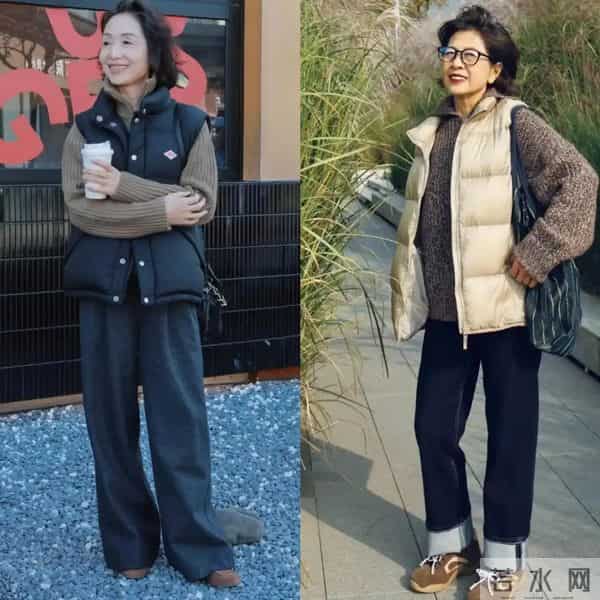 看了杭州阿姨的羽绒服穿搭，我悟了：衣不花哨、不臃肿，优雅减龄