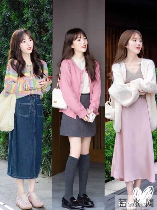 小个子春日穿搭，多穿浅色露肤清爽洋气更显高