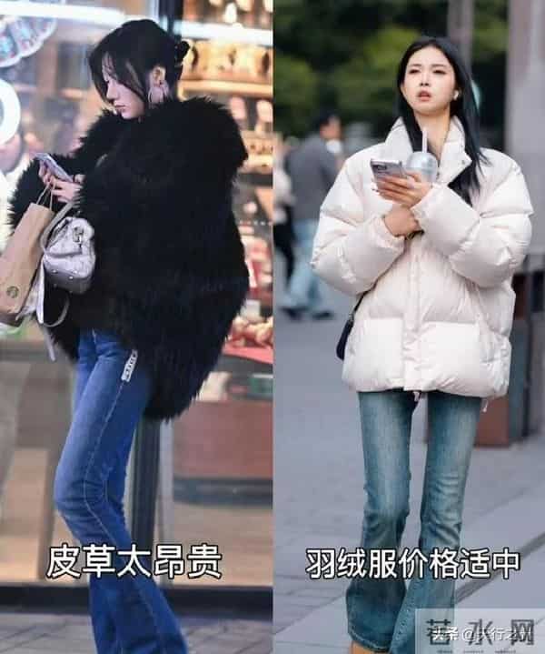 “羽绒服”新穿法火了，会穿和不会穿区别真大，穿错显老没气质
