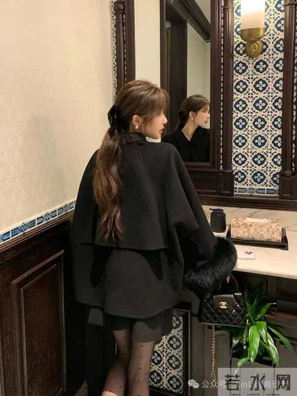 2025秋冬爆款小个子必收的蔷薇斗篷大衣，四色美到犯规