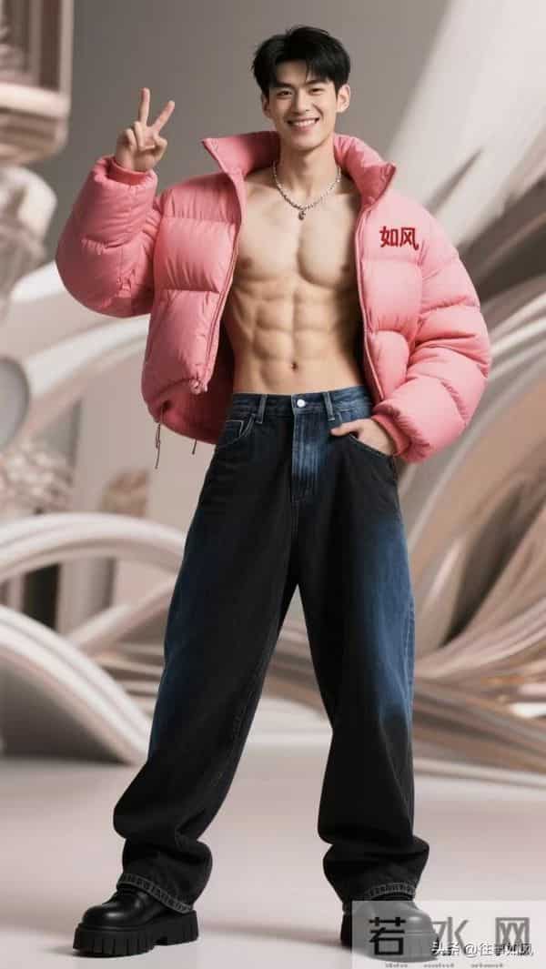 潮酷穿搭，羽绒服+牛仔裤，轻松耍帅！