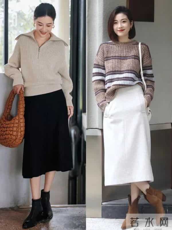 冬天毛衣高级穿搭技巧：选款+搭配找对方法，好看又百搭