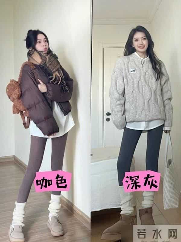 看了上海女生穿搭，我悟了：棉服+鲨鱼裤，才是今冬的时尚新潮流