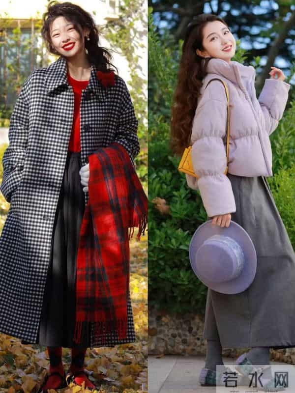 冬日最流行的4条“半身裙”，不管搭配短外套、长外套，保暖洋气