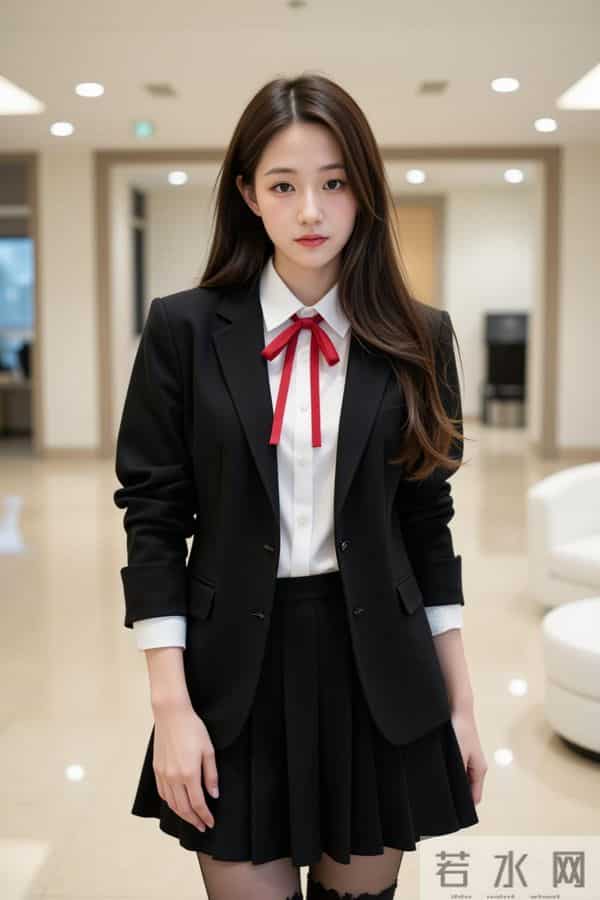 黑西装学院风也太飒了吧！