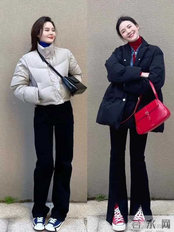 保暖又时尚大气的羽绒服搭配来了，搭配保暖套装不仅美，还高级