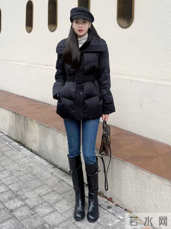 最近火了一种穿法，叫“牛仔裤+过膝靴”，时髦显腿长，回头率高