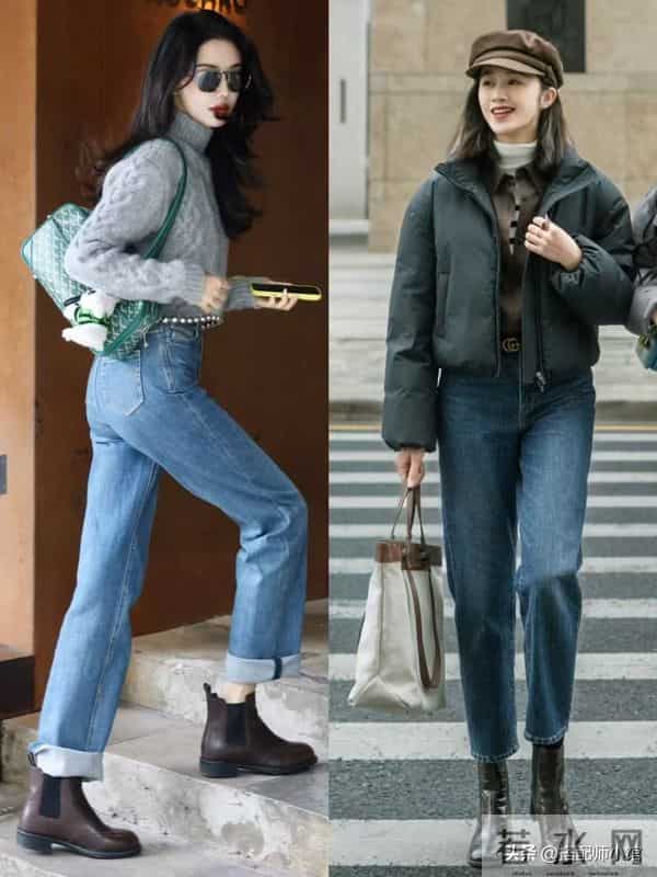 入冬才发现，乐福鞋不兴了，满街都是“齐踝靴”，洋气显高还保暖