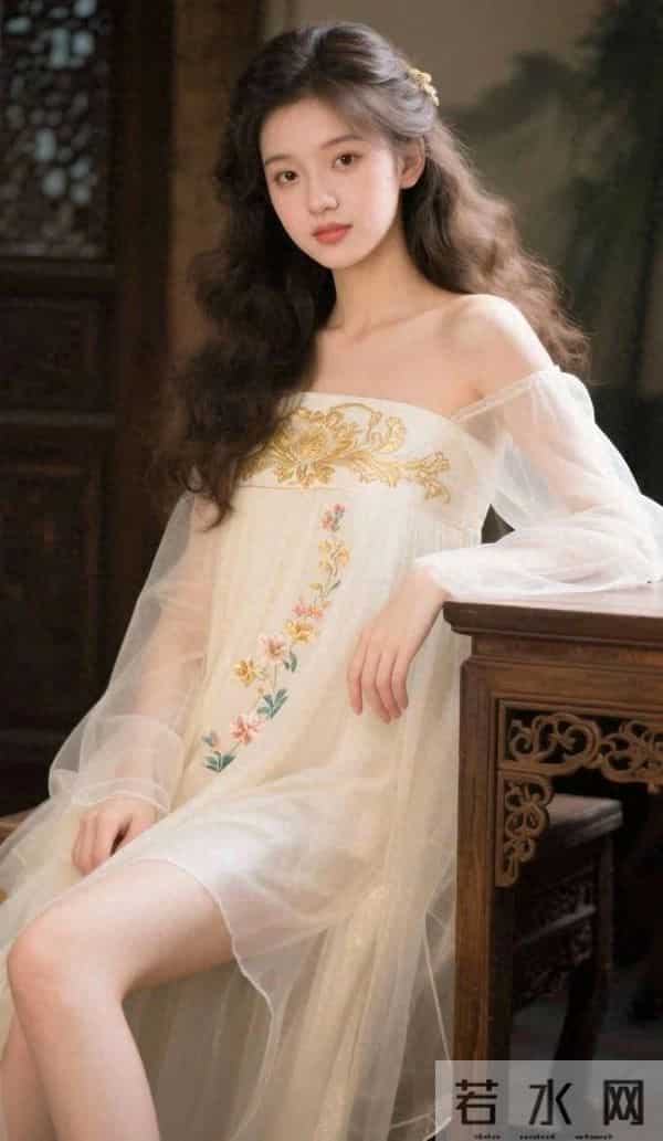 《纱裙里的国风柔韵》
