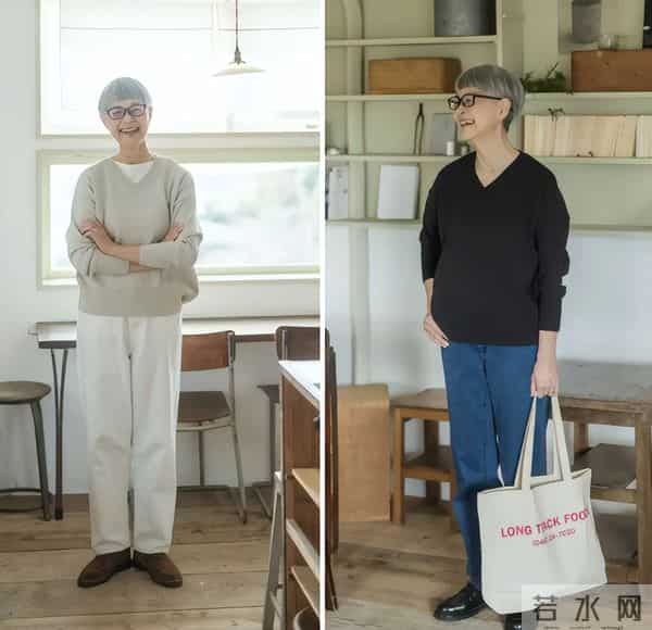 被这位60+白发奶奶惊艳到！长相不出众衣品却高级，美得优雅