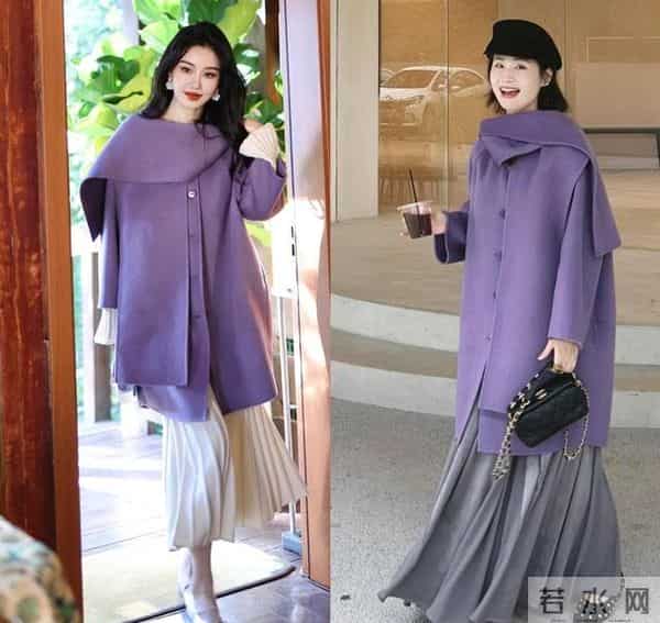 今年冬天“买精不买多”，干净色大衣，配半身裙、阔腿裤，太高级