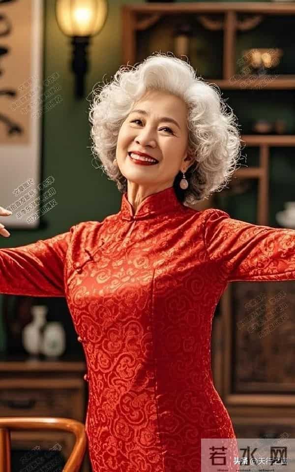 60岁的阿姨怕白发显老！接纳后把白发变成加分项，反而更有范儿