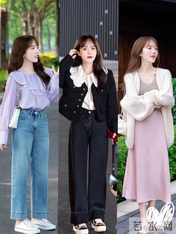 小个子春日穿搭，多穿浅色露肤清爽洋气更显高