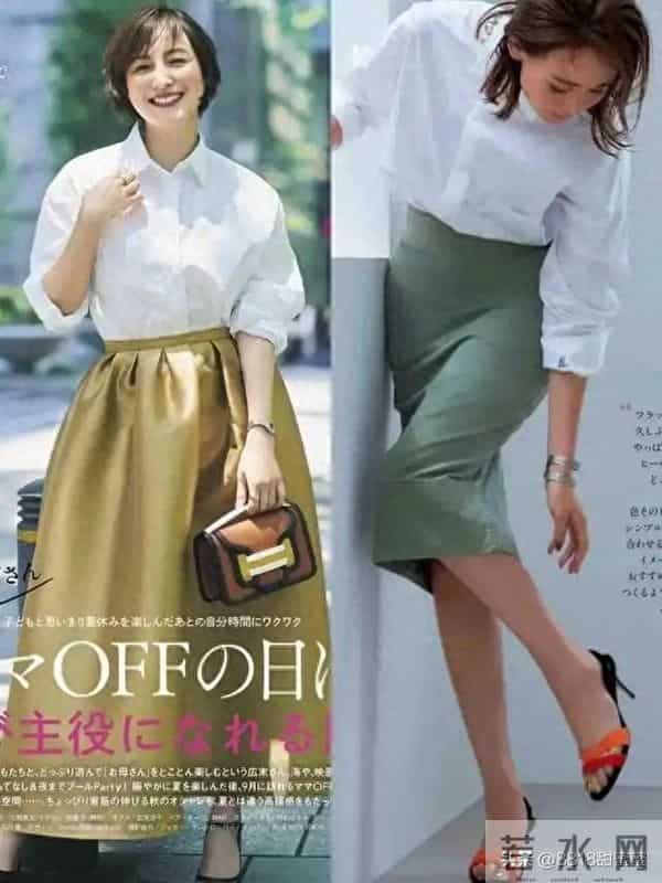 主妇打扮才懂，裙不上膝发带卷，得体又显气质