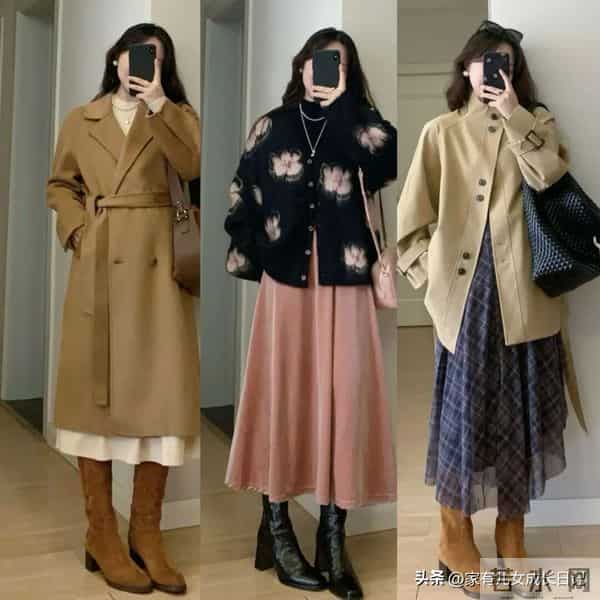 天冷别总“露脚踝”！“长裙+长靴”穿搭公式，保暖时髦又高级感