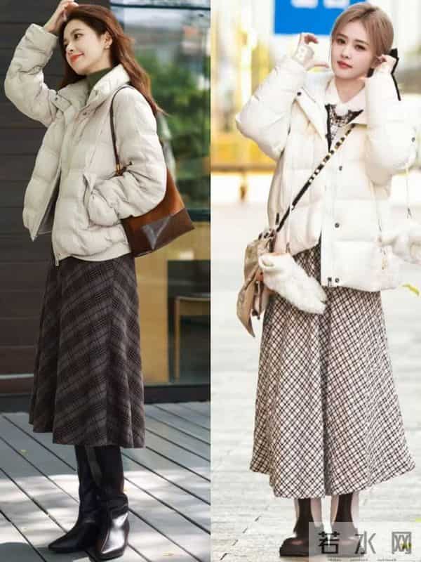 冬日最流行的4条“半身裙”，不管搭配短外套、长外套，保暖洋气