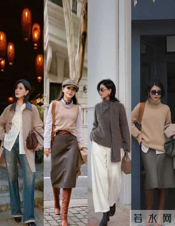 冬天毛衣高级穿搭技巧：选款+搭配找对方法，好看又百搭