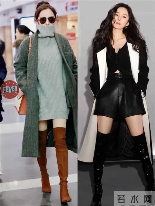 今冬最火搭配：大衣+长筒靴、短靴，保暖舒适又飒又美！