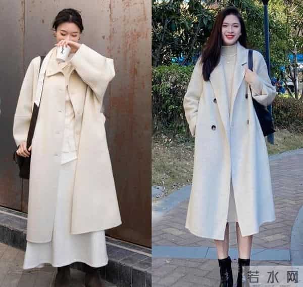 今年冬天“买精不买多”，干净色大衣，配半身裙、阔腿裤，太高级